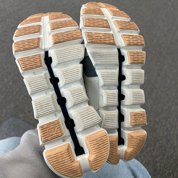 On Running Cloud 5 White and teal Sneakers - Picture 7 of 8